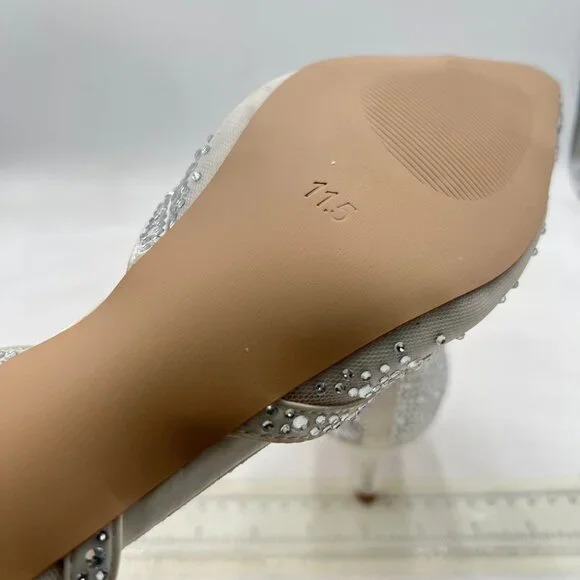 XYD Silver and Cream Heels - Picture 6 of 8